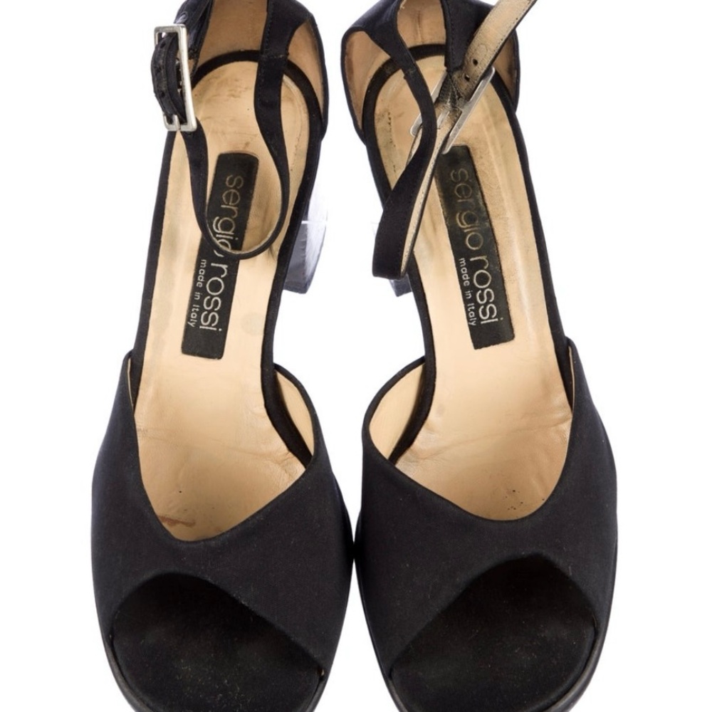 Sergio Rossi sandals , bit of platform pretty good condition, 37 1/2  black